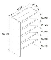 Rafturi pentru pantofi Bofigo 18-05-02 Pine imaginea #3 — magazin online Desire.md