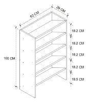 Rafturi pentru pantofi Bofigo 18-05-08 Anthracite imaginea #3 — magazin online Desire.md