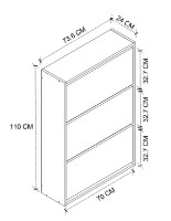 Rafturi pentru pantofi Bofigo 18-03-12 White/Pine imaginea #3 — magazin online Desire.md
