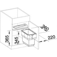 Coș de gunoi Blanco 512880 imaginea #2 — magazin online Desire.md