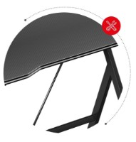 Masa de birou Huzaro Hero 1.4 Black imaginea #4 — magazin online Desire.md