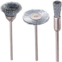 Set de mini-perii din sarma de otel inoxidabil Wolfcraft 2747000