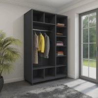 Шкаф-купе Arta Mobilei Armadio G1210 230x121x60 Anthracite фото №2 — интернет-магазин Desire.md