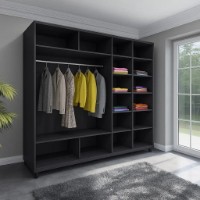 Dulap cu uşi glisante Arta Mobilei Armadio G1780 230x178x60 Anthracite imaginea #3 — magazin online Desire.md