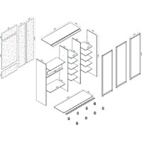 Dulap cu uşi glisante Arta Mobilei Armadio G1780 230x178x60 Anthracite imaginea #2 — magazin online Desire.md
