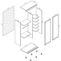 Dulap cu uşi glisante Arta Mobilei Armadio J1210 AM141 imaginea #3 — magazin online Desire.md