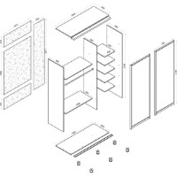 Dulap cu uşi glisante Arta Mobilei Armadio J1500 AM142 imaginea #3 — magazin online Desire.md