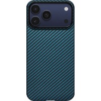Husa de protecție Pitaka Ultra-Slim Case for iPhone 17 Pro Black/Blue (KI1706BP)