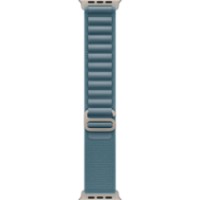 Curea Apple Watch 49mm Light Blue Alpine Loop Large Natural Titanium Finish (MFTK4ZM/A)
