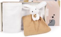 Плед для малышей Doudou Happy Wild Rabbit 70x10cm White/Brown (DC3978) фото №2 — интернет-магазин Desire.md