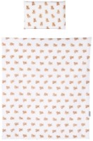 Lenjerie de pat pentru copii Chipolino Beige Bear (KOSCLOSET0253BE)