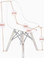 Scaun Evelin LC-021 Black imaginea #3 — magazin online Desire.md