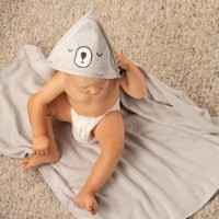 Полотенце для детей Akuku Bear Grey 100x100cm (A0662) фото №4 — интернет-магазин Desire.md