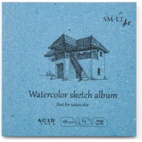 Скетчбук SMLT Watercolor 9x9cm 24pcs 280g (FB-24(280)/9)
