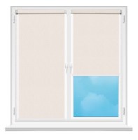 Rolete textile Msrolls Cross C 101 White 0.45x1.70m