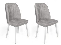 Стул Trendy Alfa 498 Grey/White 90x50x49cm GTR006879 2pcs