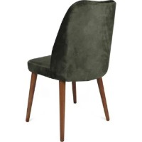 Scaun Trendy Alfa 462 Khaki/Walnut 90x50x49cm GTR006790 4pcs imaginea #2 — magazin online Desire.md