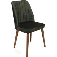 Scaun Trendy Alfa 462 Khaki/Walnut 90x50x49cm GTR006790 4pcs imaginea #3 — magazin online Desire.md
