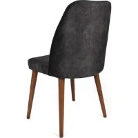 Scaun Trendy Alfa 467 Anthracit/Walnut 90x50x49cm GTR006795 4pcs imaginea #4 — magazin online Desire.md