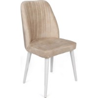 Стул Trendy Alfa 494 Beige/White 90x50x49cm GTR006800 4pcs фото №3 — интернет-магазин Desire.md