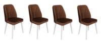 Стул Trendy Alfa 496 Brown/White 90x50x49cm GTR006802 4pcs