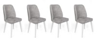 Стул Trendy Alfa 498 Grey/White 90x50x49cm GTR006804 4pcs