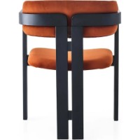 Стул Trendy CO 001 Black/Orange 76x58x49cm GTR006934 фото №4 — интернет-магазин Desire.md