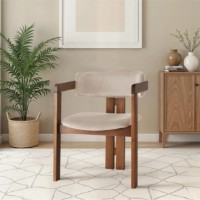 Стул Trendy CO 013 Walnut/Beige 76x58x49cm GTR005794 фото №3 — интернет-магазин Desire.md