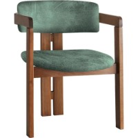 Стул Trendy CO 031 Walnut/Green 76x58x49cm GTR005796 фото №4 — интернет-магазин Desire.md