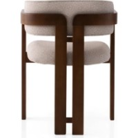 Стул Trendy Cozy 048 Walnut/Cream 57x76x44cm GTR005789 фото №3 — интернет-магазин Desire.md