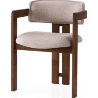 Стул Trendy Cozy 048 Walnut/Cream 57x76x44cm GTR005789