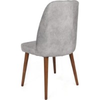 Стул Trendy Dallas 554 Grey/Walnut 90x50x49cm GTR006888 2pcs фото №2 — интернет-магазин Desire.md