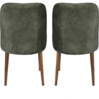 Стул Trendy Dallas 558 Dark Green/Walnut 90x50x49cm GTR006759 2pcs фото №7 — интернет-магазин Desire.md