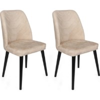 Стул Trendy Dallas 520 Beige/Black 90x50x49cm GTR006807 4pcs фото №3 — интернет-магазин Desire.md