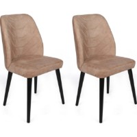 Стул Trendy Dallas 523 Mink/Black 90x50x49cm GTR006808 4pcs фото №3 — интернет-магазин Desire.md