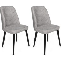 Стул Trendy Dallas 524 Grey/Black 90x50x49cm GTR006809 4pcs фото №4 — интернет-магазин Desire.md