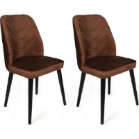 Стул Trendy Dallas 526 Brown/Black 90x50x49cm GTR006810 4pcs фото №4 — интернет-магазин Desire.md