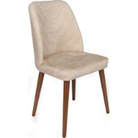 Стул Trendy Dallas 550 Beige/Walnut 90x50x49cm GTR006811 4pcs фото №5 — интернет-магазин Desire.md