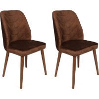 Стул Trendy Dallas 556 Brown/Walnut 90x50x49cm GTR006814 4pcs фото №4 — интернет-магазин Desire.md