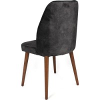 Стул Trendy Dallas 557 Anthracit/Walnut 90x50x49cm GTR006815 4pcs фото №2 — интернет-магазин Desire.md