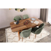 Стул Trendy Dallas 558 Dark Green/Black 90x50x49cm GTR006774 4pcs фото №4 — интернет-магазин Desire.md