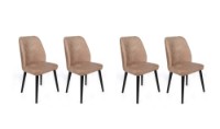 Стул Trendy Dallas 523 Mink/Black 90x50x49cm GTR006808 4pcs