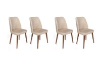 Стул Trendy Dallas 550 Beige/Walnut 90x50x49cm GTR006811 4pcs