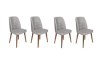Стул Trendy Dallas 554 Grey/Walnut 90x50x49cm GTR006813 4pcs