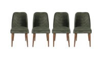 Стул Trendy Dallas 558 Dark Green/Black 90x50x49cm GTR006774 4pcs