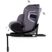 Scaun auto pentru copii Chipolino Clima Air I-SIZE Isofix 360 40-150cm Anthracite (STKCLA2504AN) imaginea #4 — magazin online Desire.md