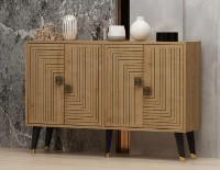 Тумба Trendy Ahart Oak Sapphire/Gold 120x80x30cm GTR006239 фото №2 — интернет-магазин Desire.md