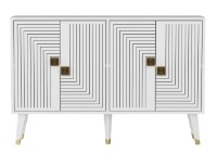 Тумба Trendy Ahart White/Gold 120x80x30cm GTR006240 фото №3 — интернет-магазин Desire.md