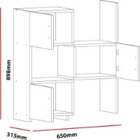 Тумба Trendy Anna White 89.8x65x31.5cm GTR005622 фото №6 — интернет-магазин Desire.md