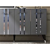 Тумба Trendy Asel Anthracit/Silver 150x80x40cm GTR006292 фото №4 — интернет-магазин Desire.md